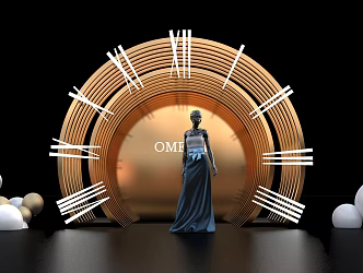 Modern Meichen Pushcard Point DP Point Photo Wall 3d model