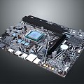 Computer Motherboard Computer Motherboard Motherboard High-end Motherboard High-end Motherboard Gaming Motherboard Asus Motherboard 3d model