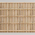 Natural Bamboo Fence Design For Outdoor Garden With Arranged Slats And Classic Appeal