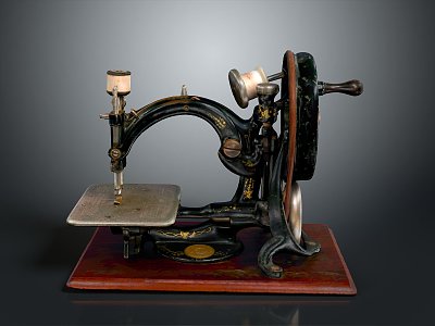 Sewing Machine Old-fashioned Sewing Machine Clothing Machine Realistic 3d model