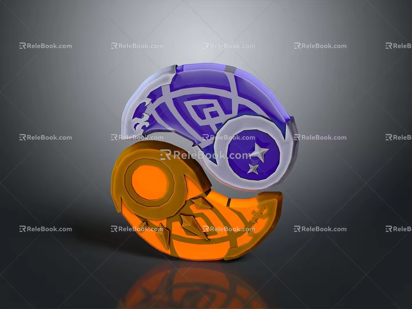 Yin and Yang Diagram Eight Diagrams Yin and Yang Fish Tai Chi Eight Diagrams Tai Chi Diagram Eight Diagrams Yin and Yang Eight Diagrams 3d model