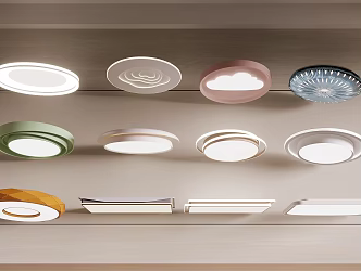 modern ceiling lamp 3d model