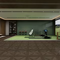 Modern Open Office With Large Windows Wooden Floors Green Plants And City View