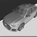 Audi Silver Modern SUV With Sleek Exterior Design Alloy Wheels And LED Headlights