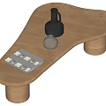 Middle Ancient Style Coffee Table 3d model