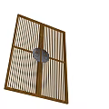 New Chinese Double Door 3d model