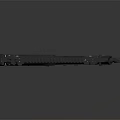 Modern Black Tactical Submachine Gun With Magazine Grip Rail And Sight