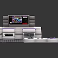 Modern game console Nintendo game console 3d model