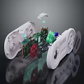 Modern Gamepad Wireless Gamepad 3d model