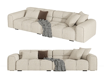 Modern Baxter Multiplayer Sofa 3d model