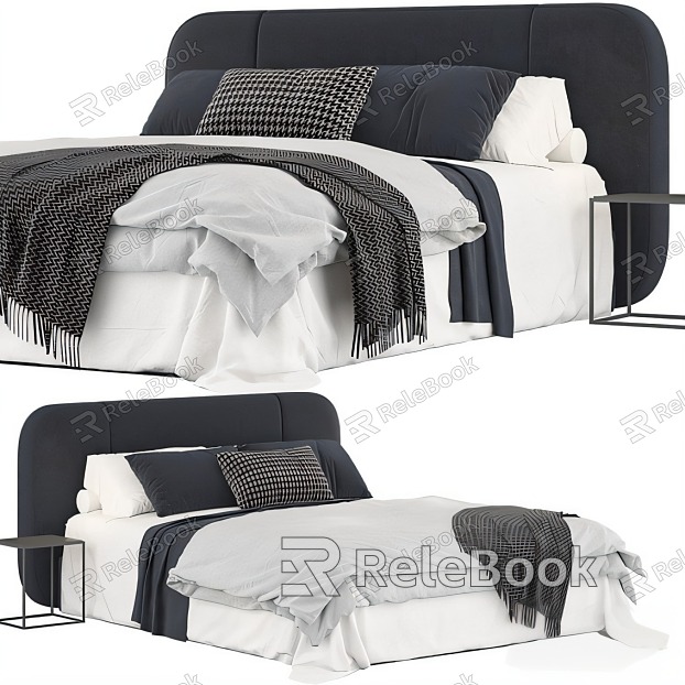 double bed bedding model