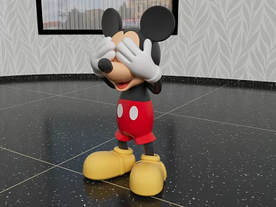 Modern doll ornaments play Mickey Mouse 3d model Modern doll ornaments play Mickey Mouse 3d model