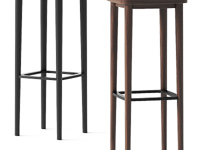 Modern Other Oak veneer Bar Stool Eco Minimalism 3d model