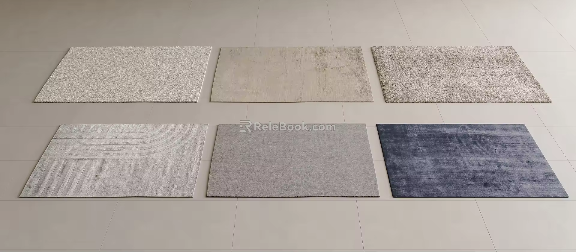 Modern Carpet Fabric Carpet Square Carpet Simple Carpet Living Room Carpet Plain Carpet 3d model