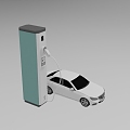 EV electric charging display 948 3d model