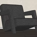 Modern Single Sofa 3d model