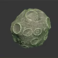 Detailed View of Rugged Asteroid Surface with Multiple Craters in Space Exploration
