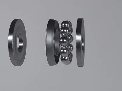Hardware Tools Bearing Components With Steel Balls And Metal Rings 3d model