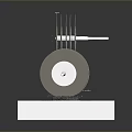 Professional Hardware Tools Stacked Grinding Wheels on Metal Shaft with Stable Base