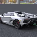 White Sports Car with Sleek Aerodynamic Design Black Roof and Sporty Wheels