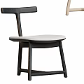 Sleek Modern Dining Chairs In Black And Light Tones With Wooden Frames And Comfortable Seats