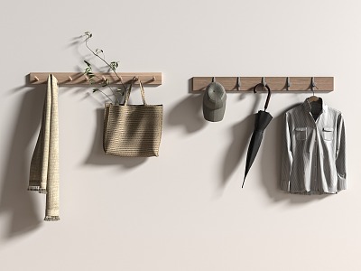 Modern clothes hook 3d model