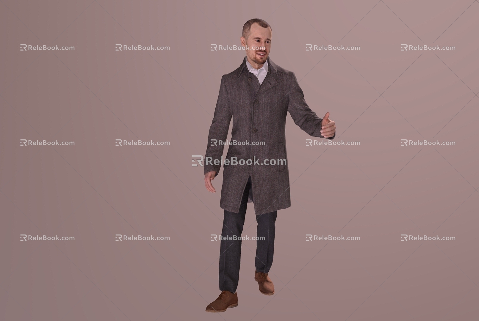 Business men's suit men's European and American white model