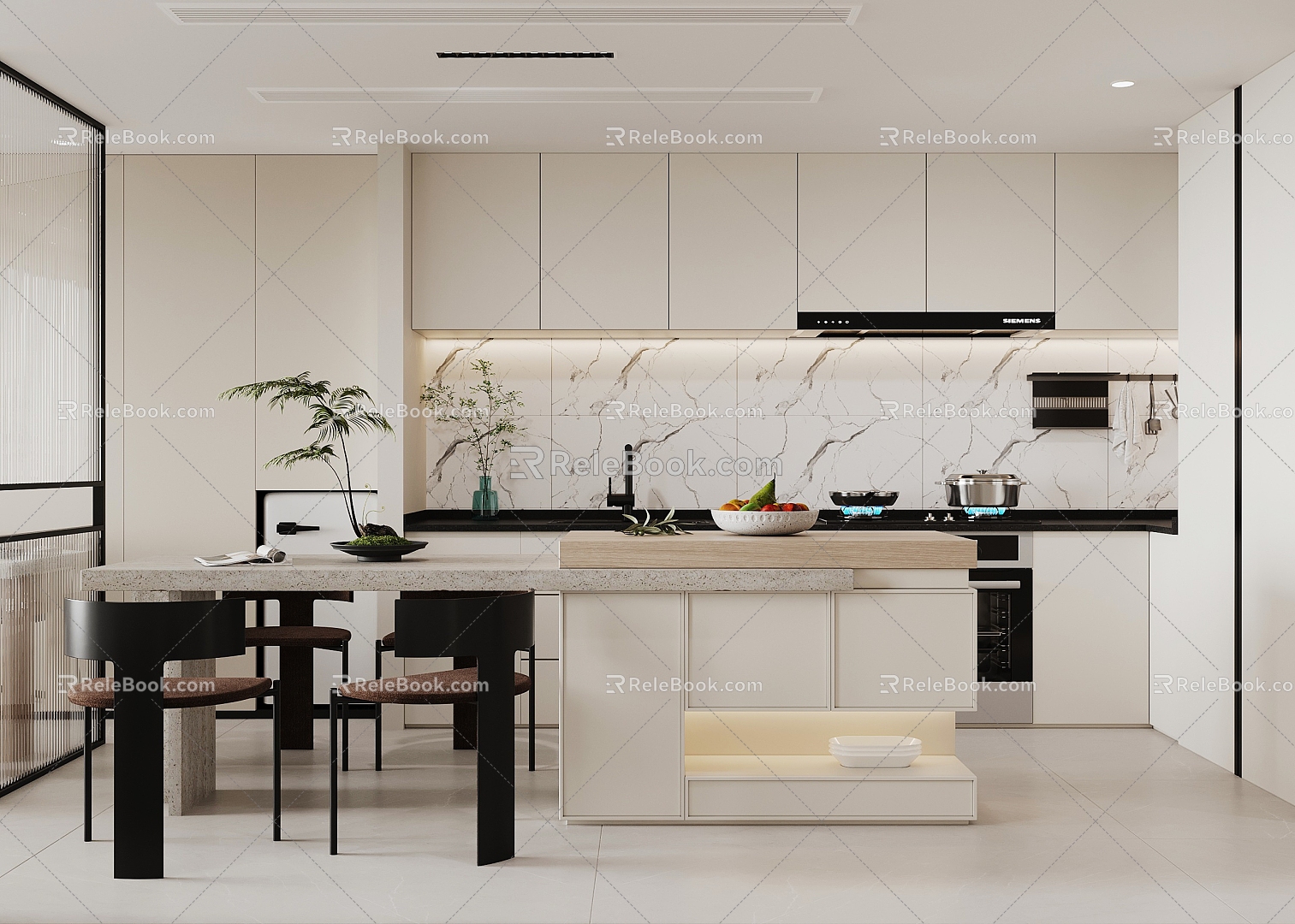 Modern Kitchen 3d model