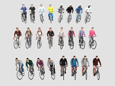 cycling man cycling woman cycling man cycling woman sport man sport woman 3d model