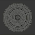 Circular Stone Architectural Design With Columns Multitiered Steps And Central Opening