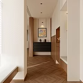 Modern Warm Cream Tone Living And Dining Room With Natural Wood Decor And Comfortable Sofas