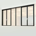 Sleek Modern Casement Windows With Black Aluminum Frame And Transparent Glass Panels
