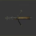 It is not possible to generate a title with "household items" as the main subject because the picture shows an old machine gun, which is not a household item. Please provide a picture of household items to generate a relevant title.