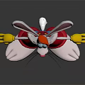 Animated Cartoon Rabbit Character With Long Ears Red Hat Yellow Gloves And Blue Bow Tie