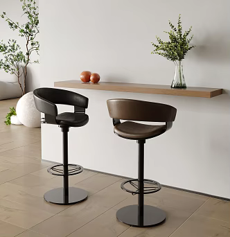 Modern Bar Chair Combination Bar Chair 3d model