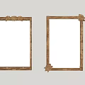 Two Decorative Mirrors With Ornate Frames Reflecting Wall Art And Wooden Floor