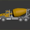 Yellow Toy Concrete Mixer Truck For Kids Playtime And Collection