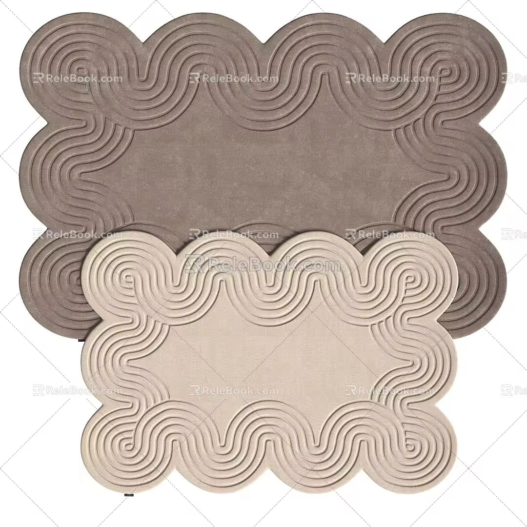 Arc Shape Carpet Collection 3d model