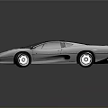 Modern White Sports Car With Streamlined Design Reflective Surface Wheels And Body Lines