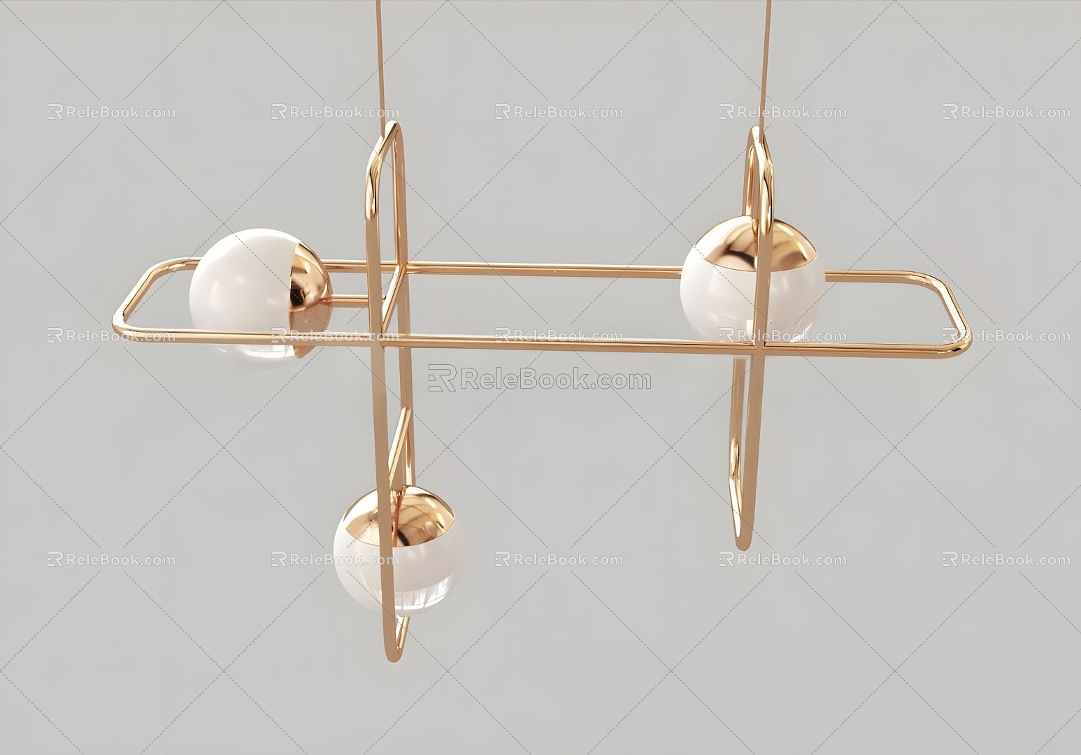 Chandelier lamp chandelier ceiling lamp fashion simple electrical appliances lighting home bulb art 3d model