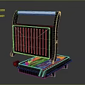 Open Electric Sandwich Maker With Fresh Vegetables And Meat Slices Design