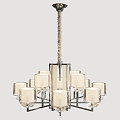 Rear Chandelier Simple Living Room Lamp Cool Creative Glass Nordic Fashion Light Luxury Home Lighting Lamps 3d model