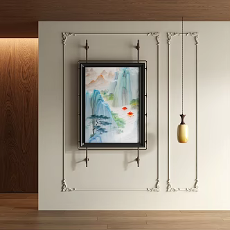 New Chinese Decorative Painting 3d model