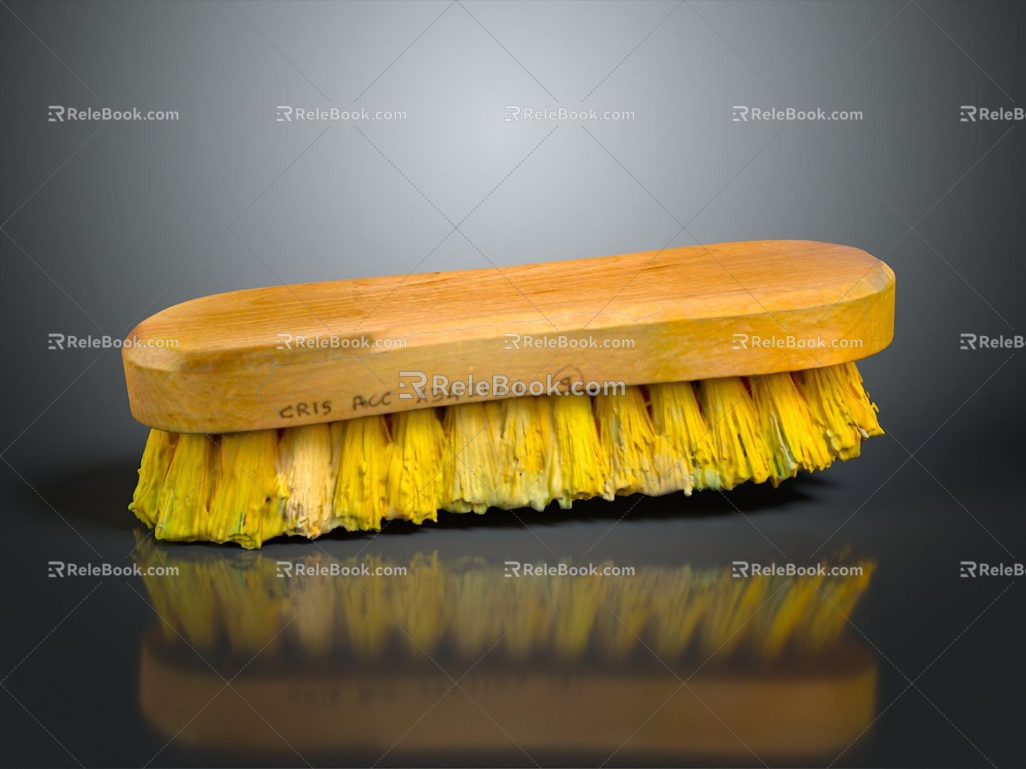 Shoe brush brush brush shoe brush clothes brush 3d model