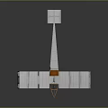 Vintage Biplane Airplane With White Wings Orange Frame And Open Cockpit Design