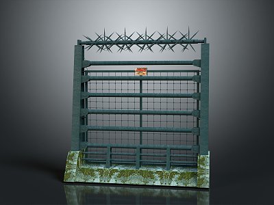 Fence Gate Fence Wall Defense Wall Wooden Fence Iron Fence Floriculture Fence Iron Fence Railing 3d model