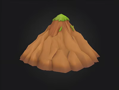 Cartoon Hill 3d model