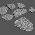 Natural Textured Irregular Outdoor Stepping Stones For Garden Path Landscaping Design