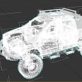 Truck Pickup Jeep Car 3d model