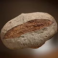Traditional Artisan Rustic Bread With Crusty Exterior And Whole Grain Texture